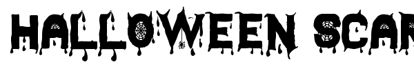 Halloween Scare St font preview